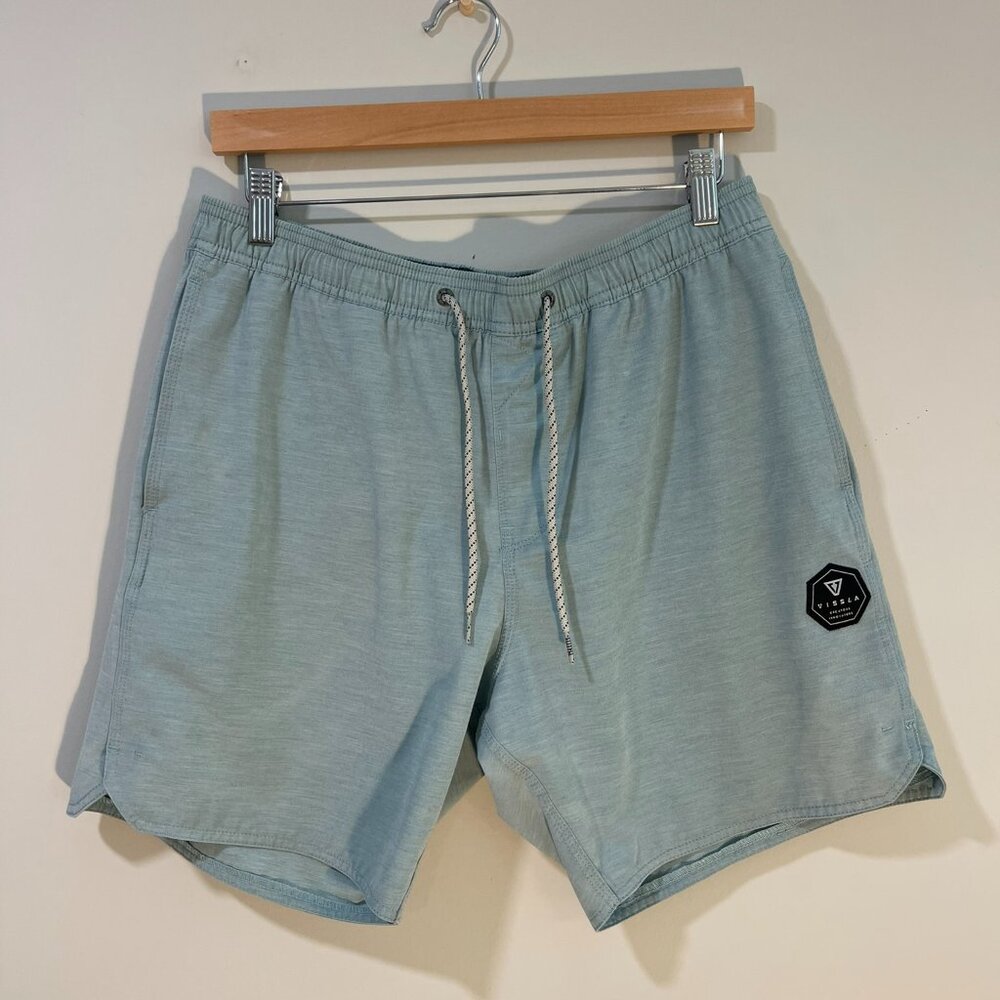 Mens Vissla Breakers 16.5" Ecolastic Boardshort - Large - Heritage Blue